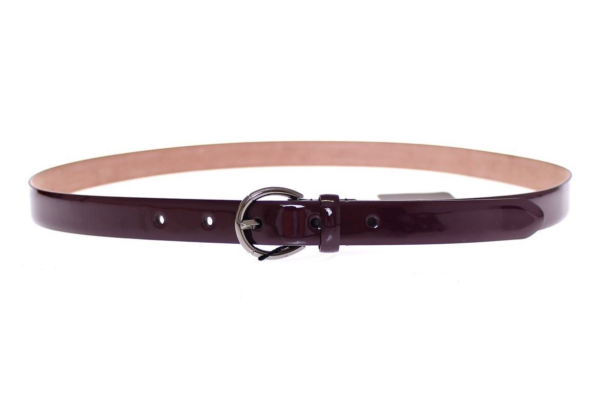 Dolce &amp; Gabbana Ceinture Cintura à logo en cuir violet