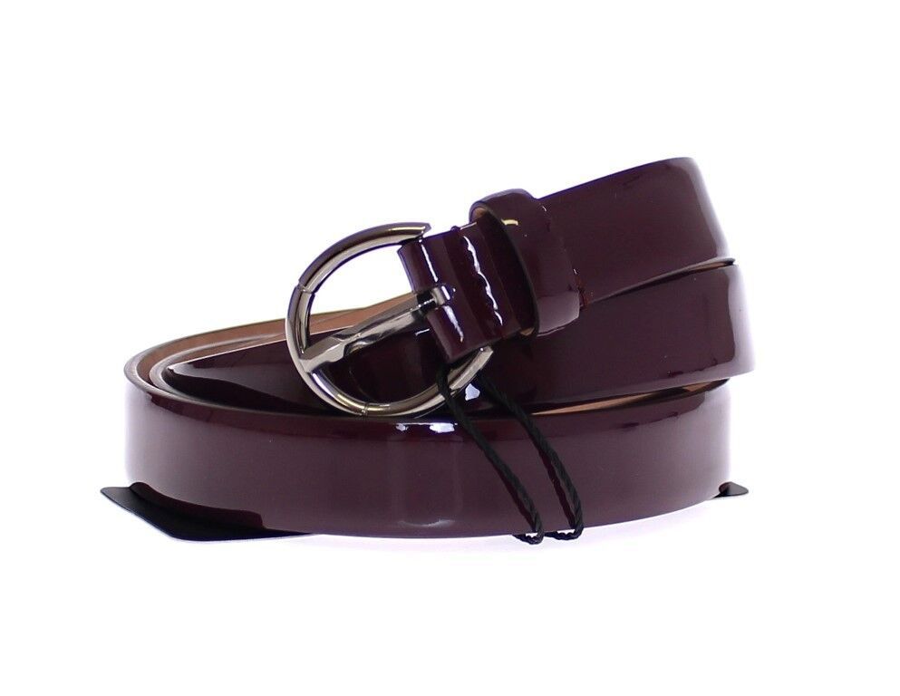 Dolce &amp; Gabbana Ceinture Cintura à logo en cuir violet