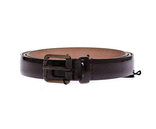 Dolce &amp; Gabbana Ceinture à logo en cuir marron Ceinture Cintura