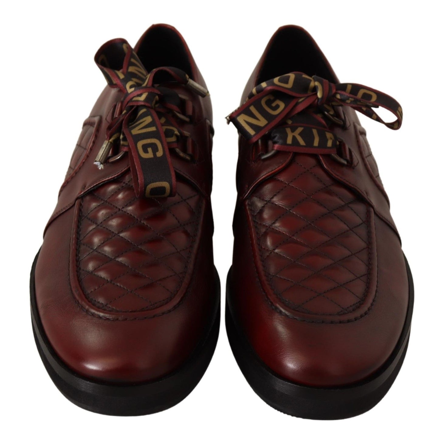 Dolce &amp; Gabbana Chaussures habillées à lacets en cuir rouge