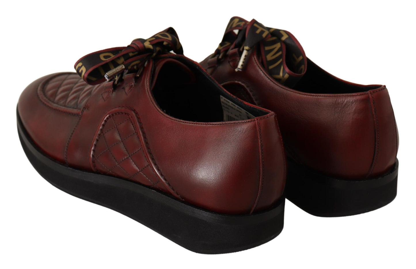 Dolce &amp; Gabbana Chaussures habillées à lacets en cuir rouge