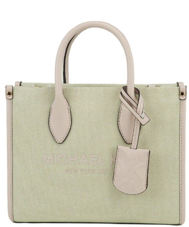 Michael Kors Mirella Small Powder Blush Canvas Shopper Umhängetasche