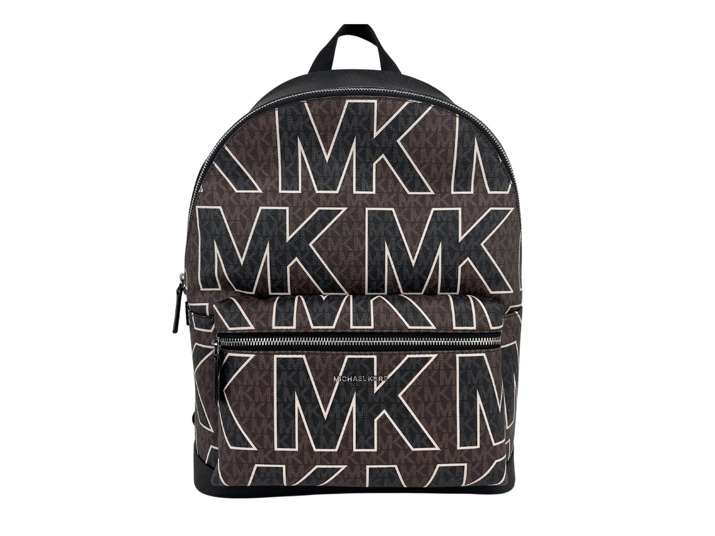 Michael Kors Cooper Grand sac à dos avec logo graphique en PVC marron Signature