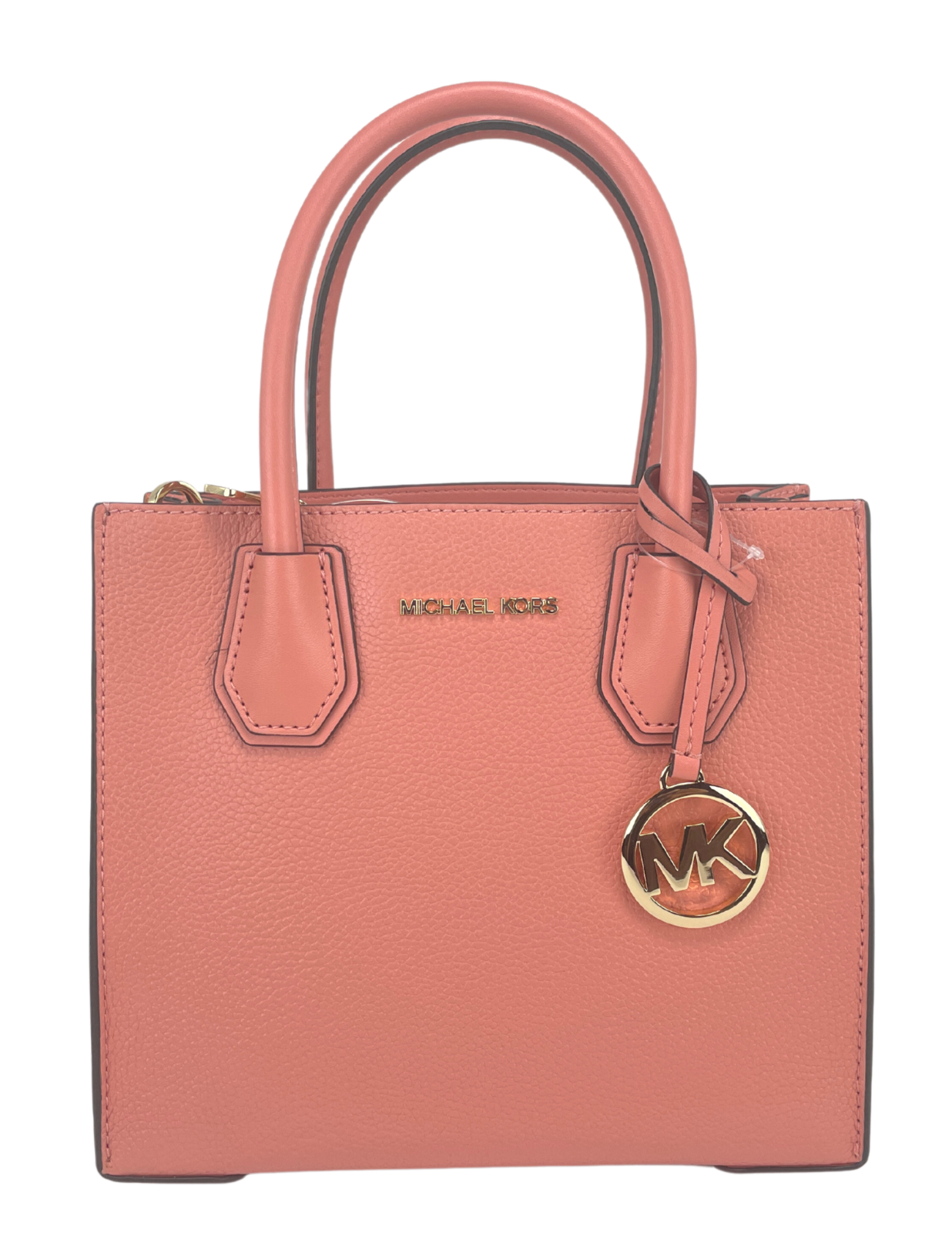 Michael Kors Mercer Medium Sherbet Pebble Leder Messenger Umhängetasche Geldbörse