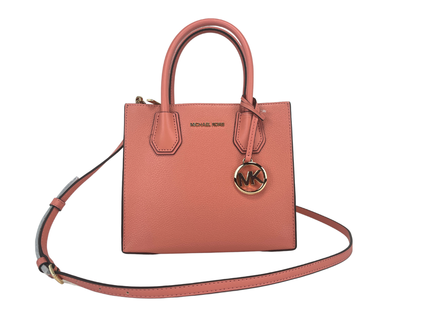 Michael Kors Mercer Sac à bandoulière en cuir galet sorbet moyen