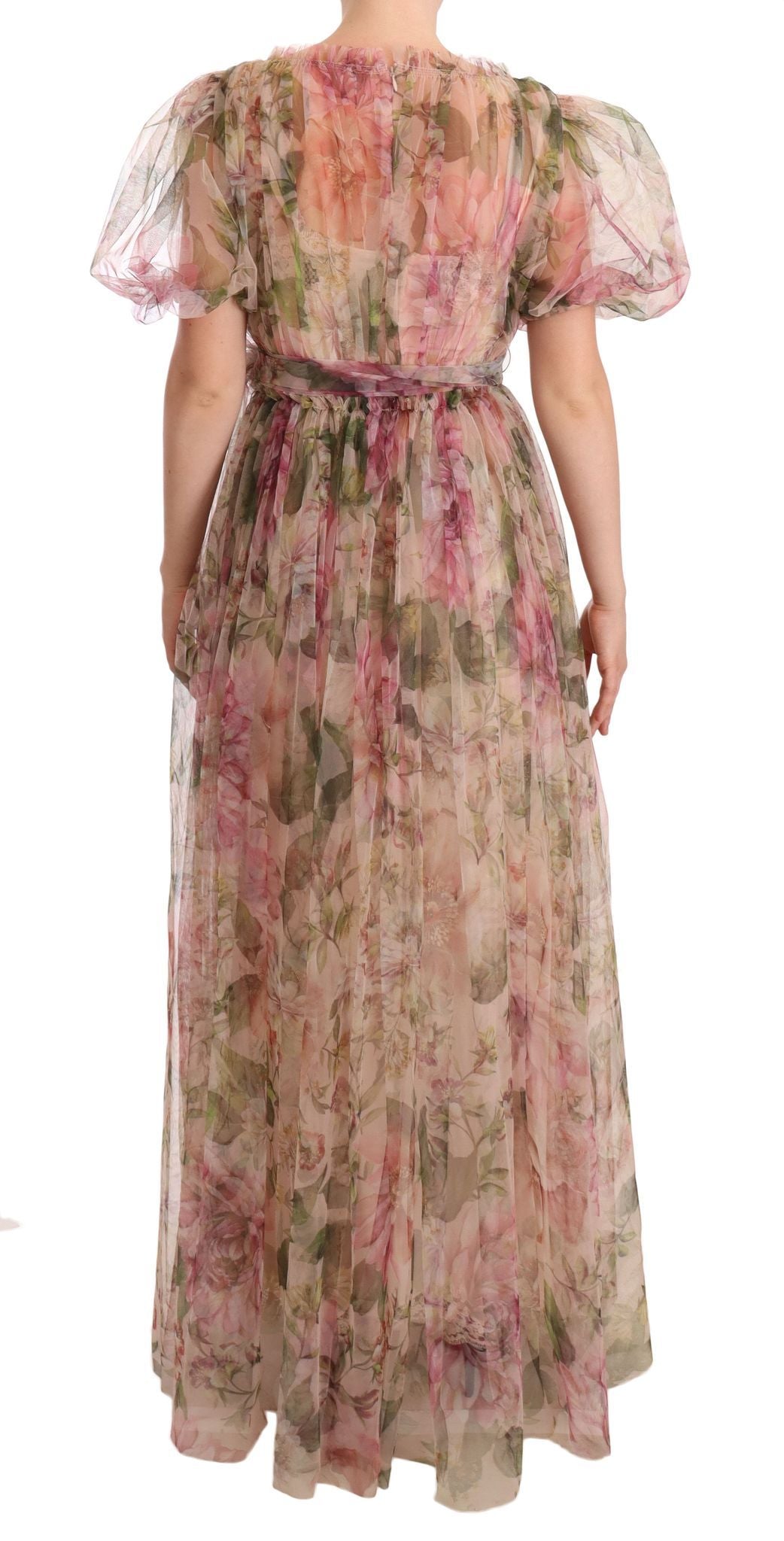 Dolce &amp; Gabbana Robe longue longue à imprimé floral multicolore