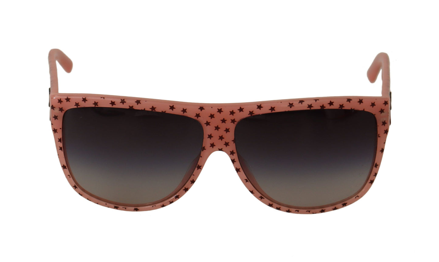 Dolce &amp; Gabbana Lunettes de soleil à monture en acétate avec étoiles marron pour femmes