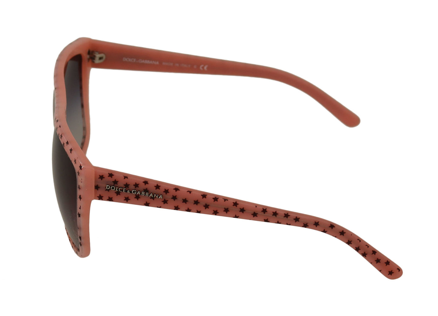 Dolce &amp; Gabbana Lunettes de soleil à monture en acétate avec étoiles marron pour femmes