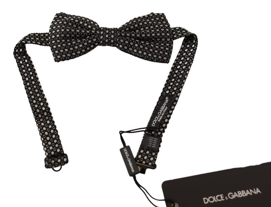 Dolce &amp; Gabbana Nœud papillon papillon à col réglable noir à motifs