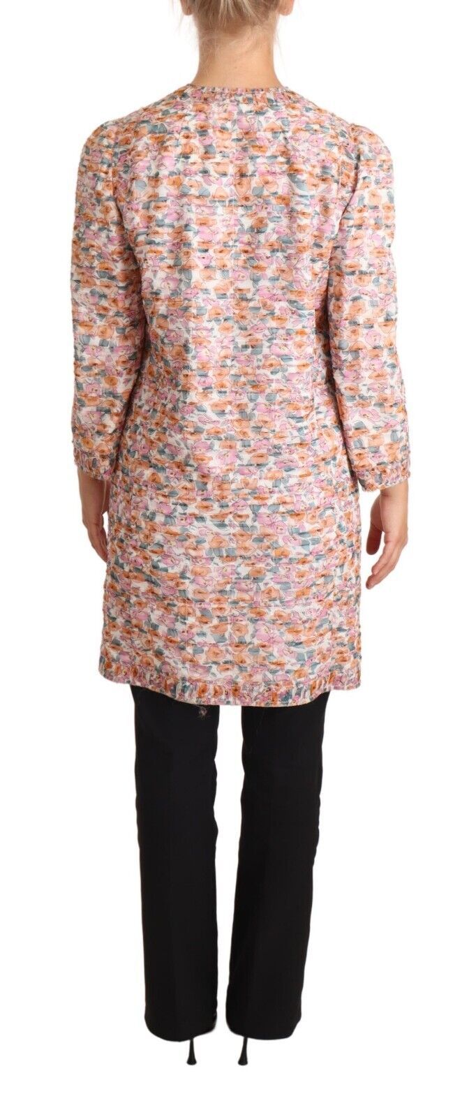 Dolce &amp; Gabbana Veste trench-coat en soie à imprimé floral multicolore