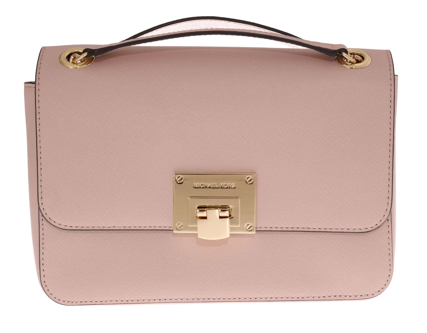 Michael Kors Sac à bandoulière en cuir rose Tina