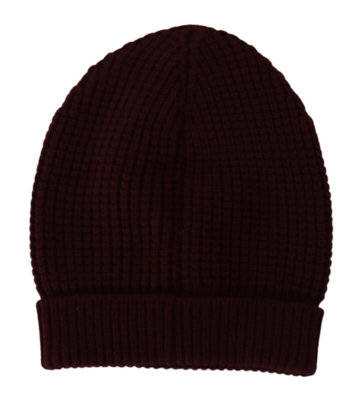 Dolce & Gabbana Elegant Cashmere Knit Beanie in Dark Red