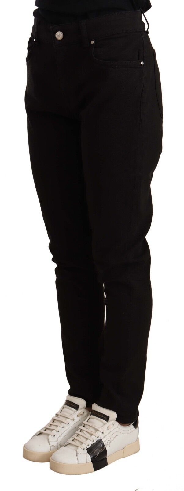 Dolce &amp; Gabbana Jean skinny noir en coton stretch