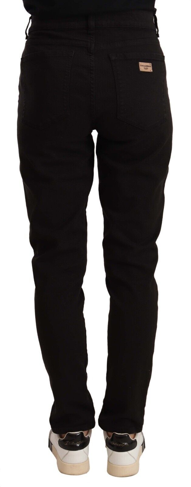 Dolce &amp; Gabbana Jean skinny noir en coton stretch