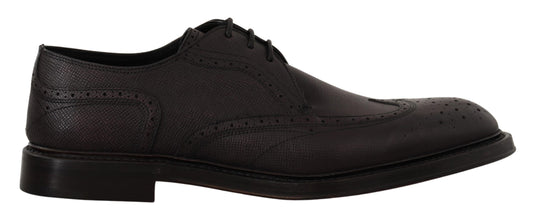 Dolce &amp; Gabbana Chaussures Derby en cuir à bout d'aile violet