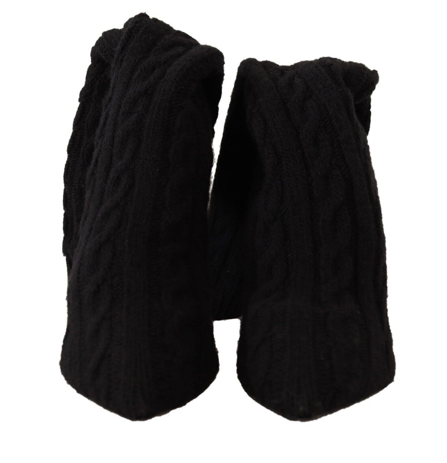 Dolce &amp; Gabbana Chaussettes extensibles noires Bottines hautes Chaussures