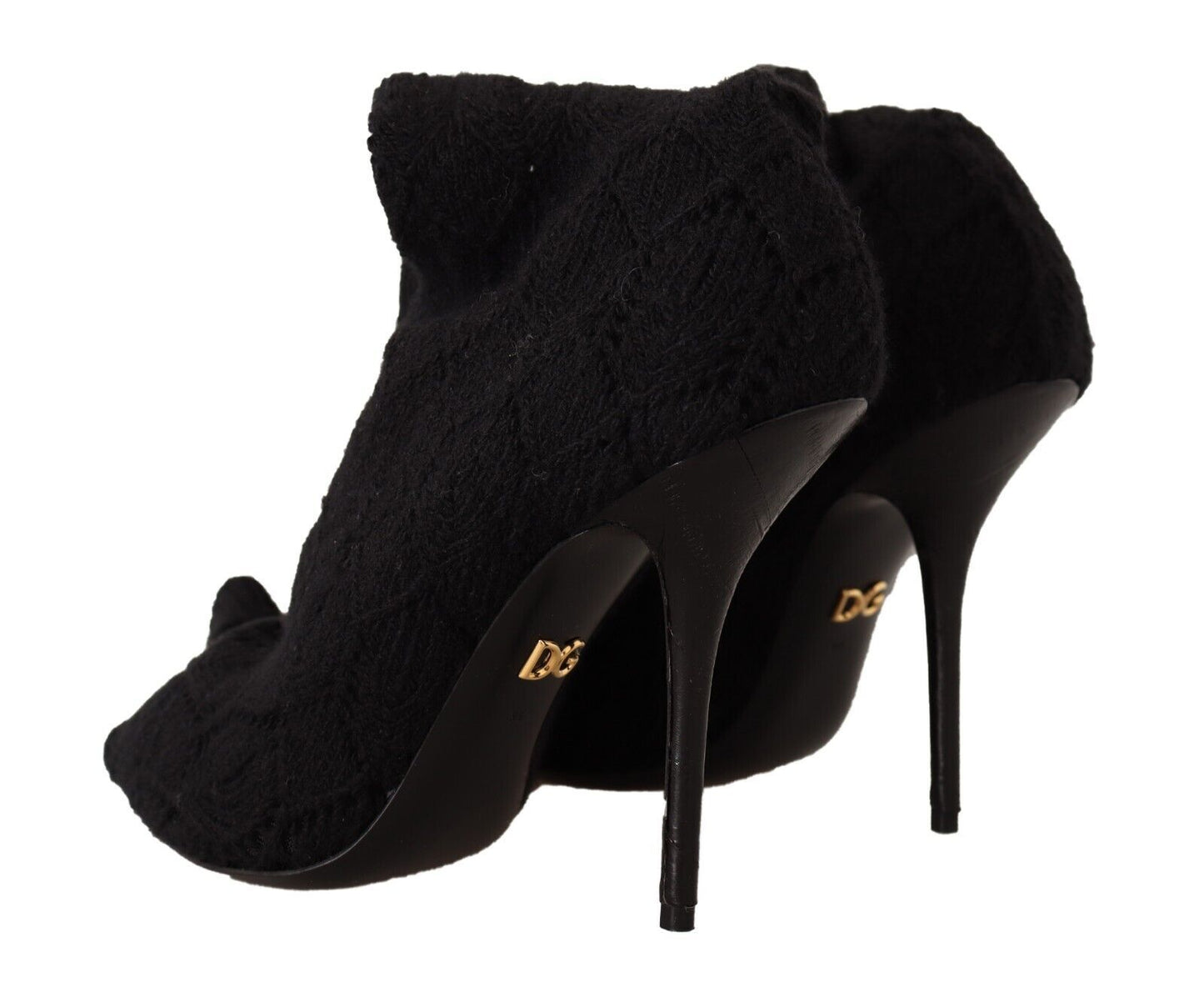 Dolce &amp; Gabbana Chaussettes extensibles noires Bottines hautes Chaussures