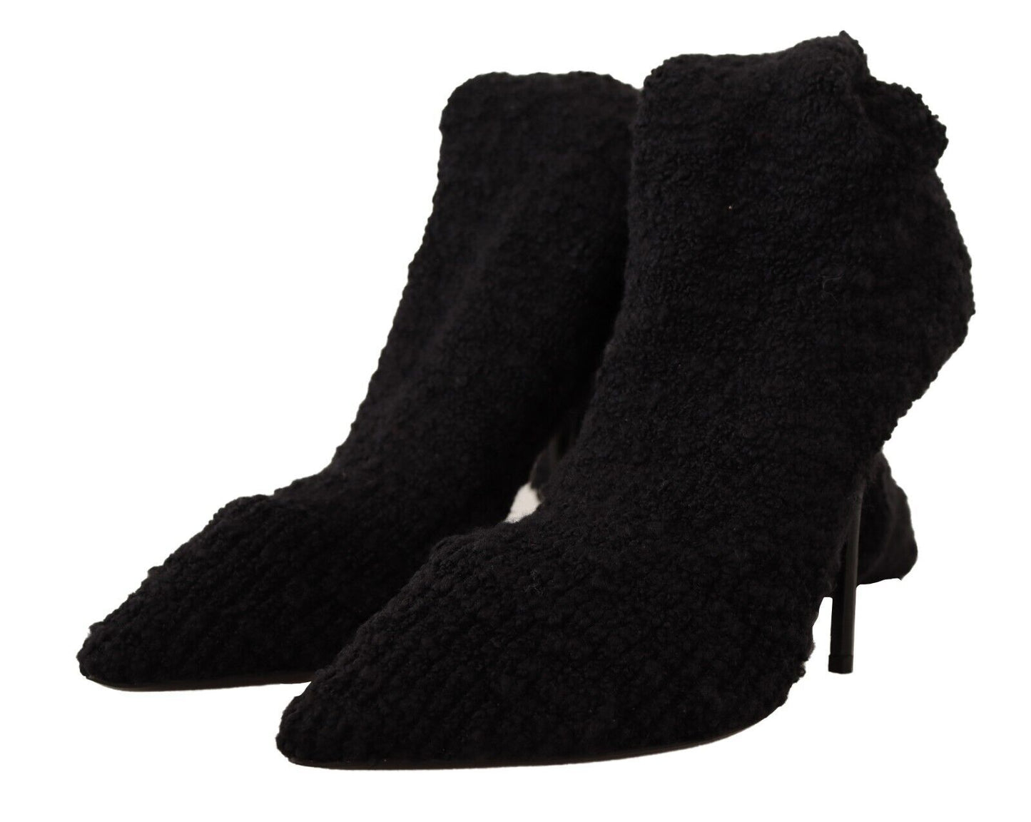 Dolce &amp; Gabbana Chaussettes extensibles noires Bottines hautes Chaussures