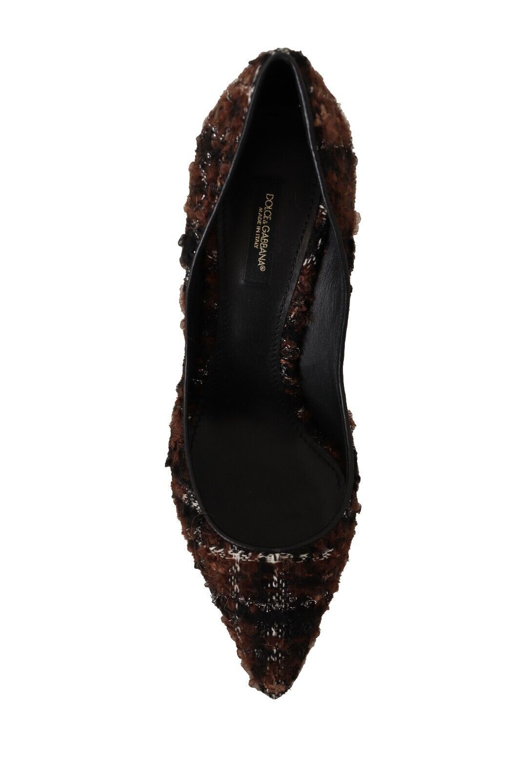 Dolce &amp; Gabbana Mehrfarbige, spitze Stiletto-Pumps aus Tweed