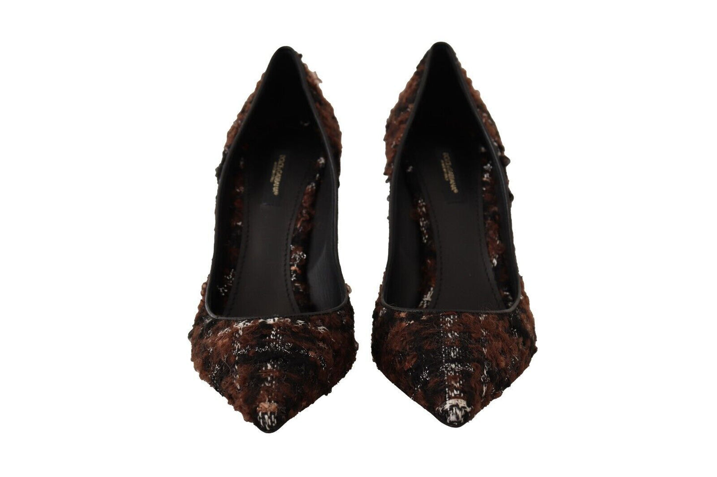 Dolce &amp; Gabbana Escarpins aiguilles pointus en tweed multicolore