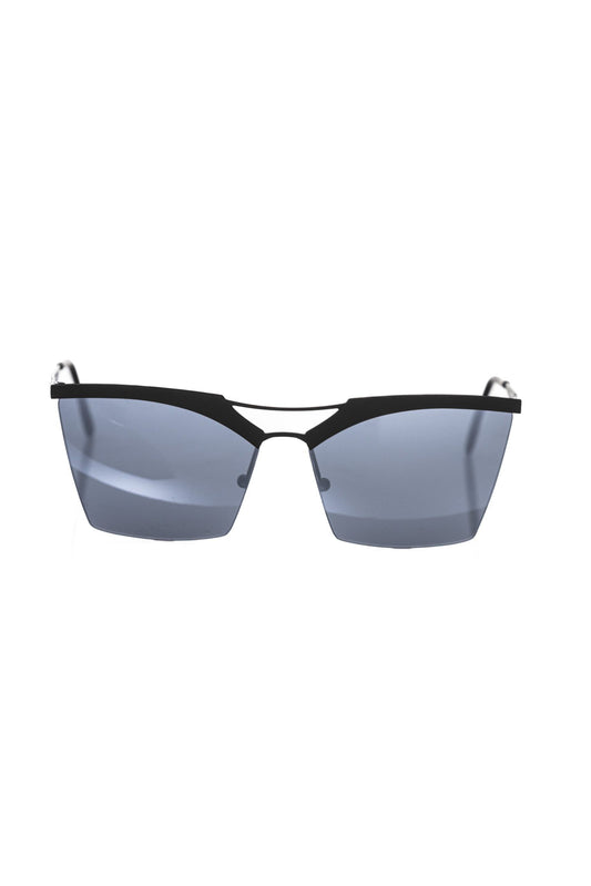 Frankie Morello Black Metallic Women Sunglass