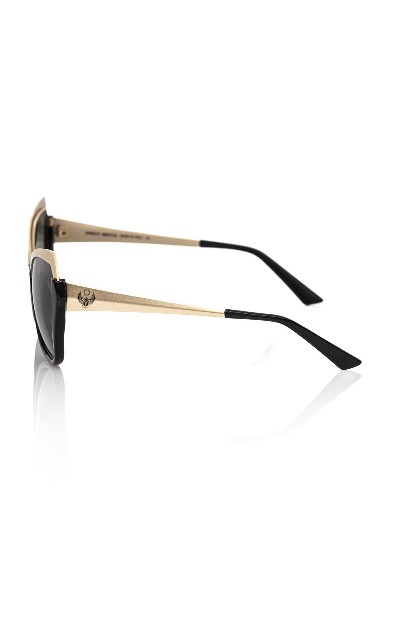 Frankie Morello Black Acetate Women's Sunglass