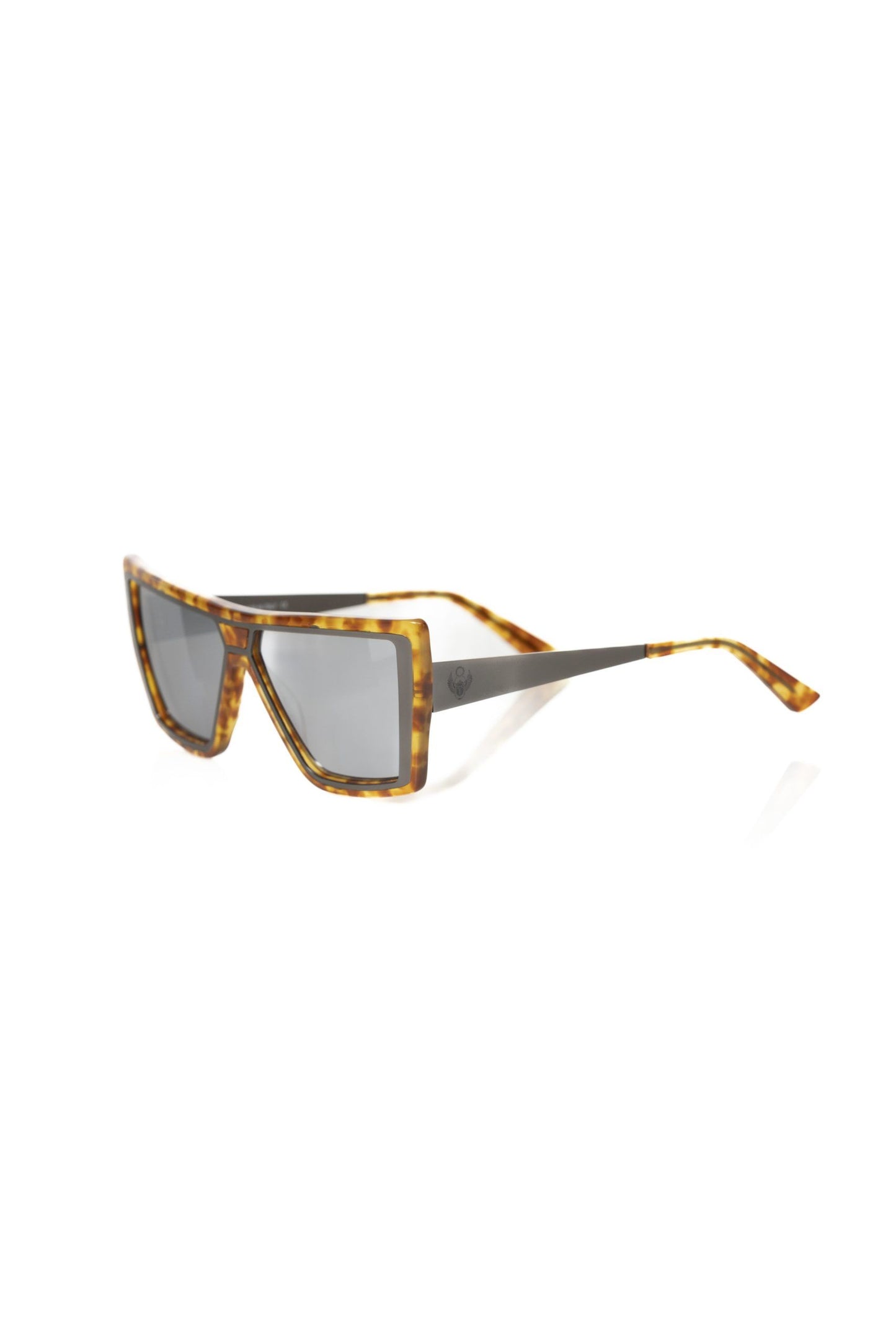 Frankie Morello Sonnenbrille aus braunem Acetat