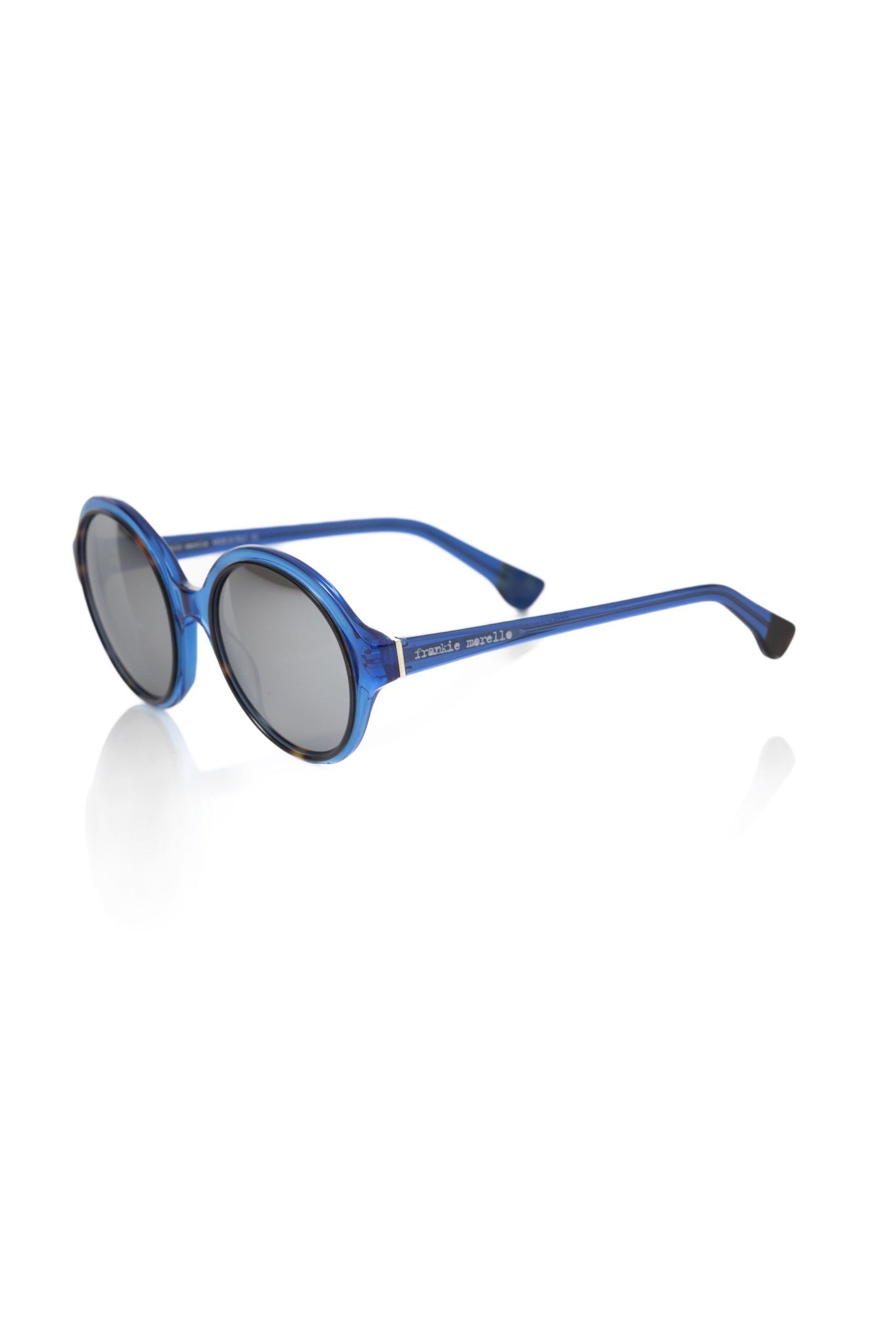 Frankie Morello Blue Acetate Women Sunglasses