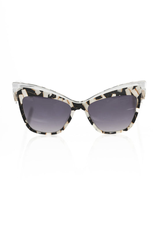 Frankie Morello Black Acetate Women Sunglasses