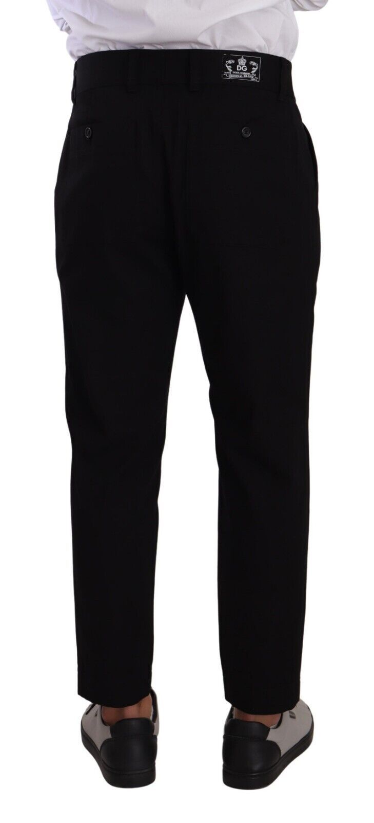 Dolce &amp; Gabbana Jean pantalon chino stretch en coton noir