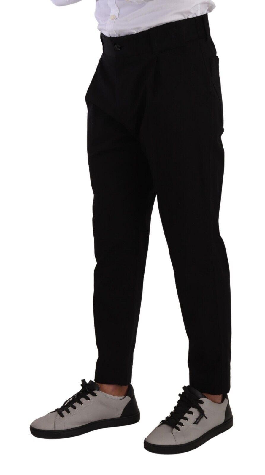 Dolce &amp; Gabbana Jean pantalon chino stretch en coton noir