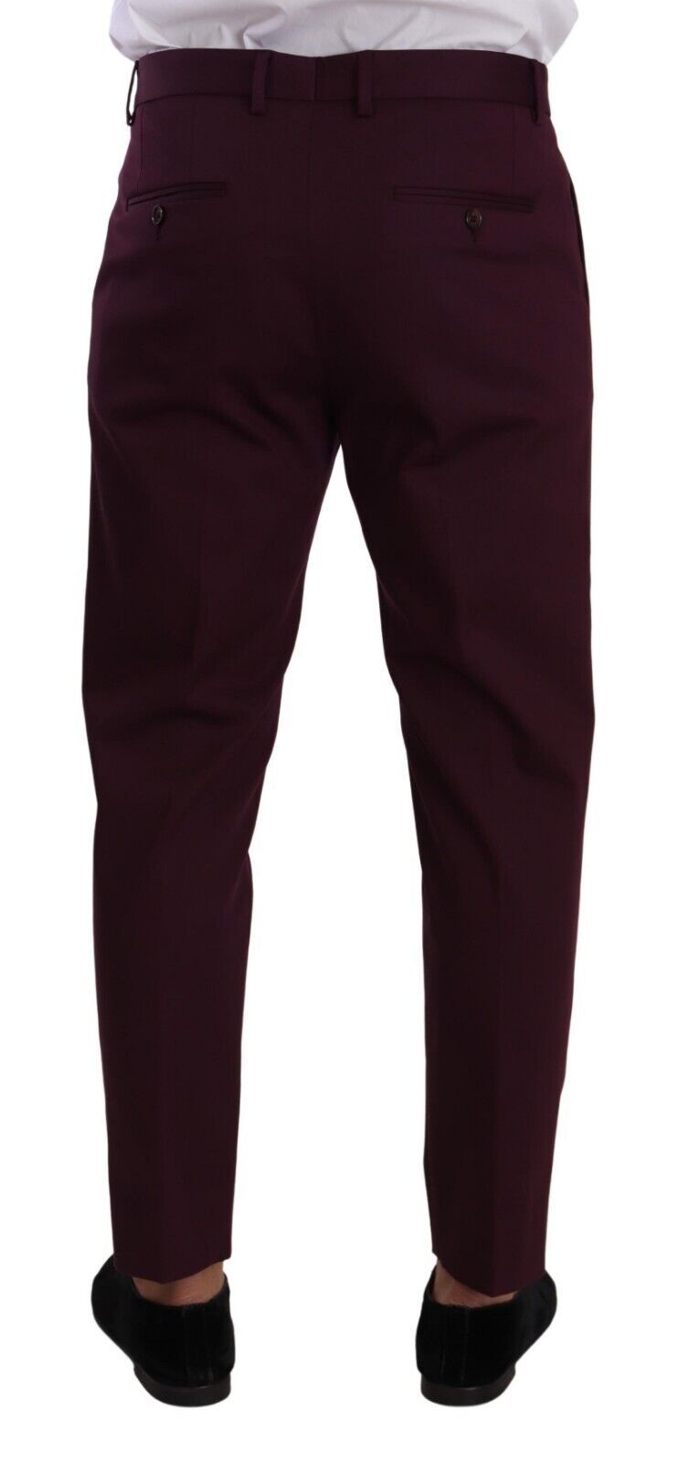 Dolce &amp; Gabbana Pantalon chino fuselé en coton violet