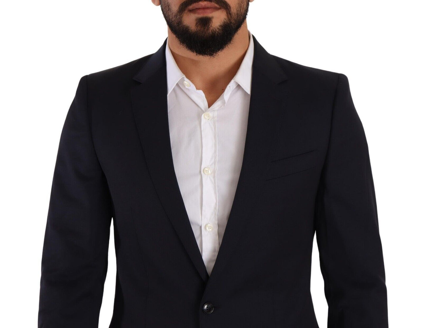 Dolce &amp; Gabbana Manteau simple boutonnage bleu foncé Blazer MARTINI