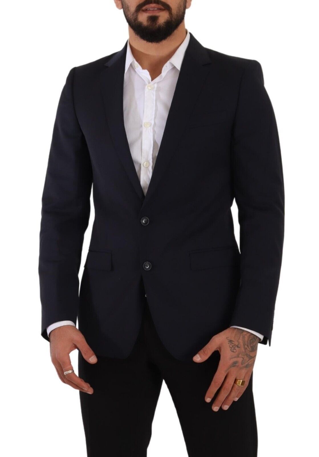 Dolce &amp; Gabbana Manteau simple boutonnage bleu foncé Blazer MARTINI