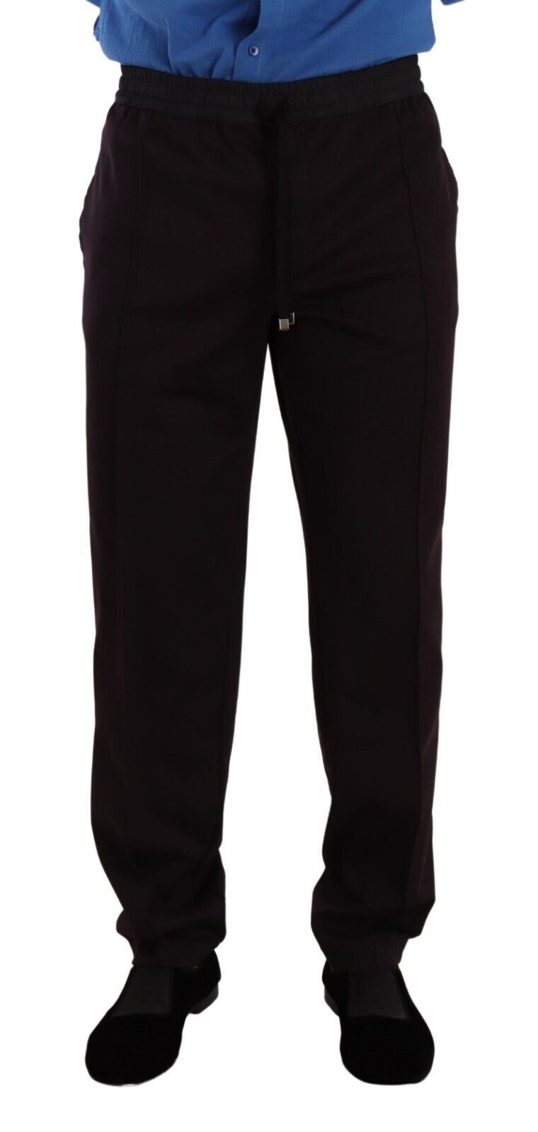 Dolce &amp; Gabbana Pantalon skinny en coton bordeaux pour homme