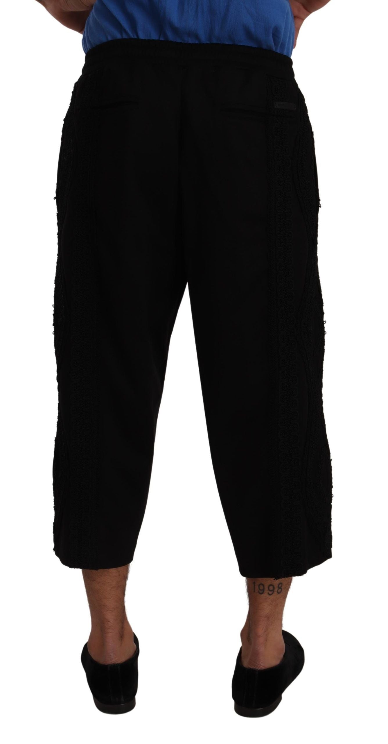 Dolce &amp; Gabbana Pantalon de survêtement Torero en coton noir