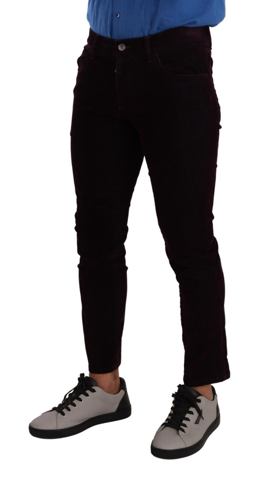 Dolce &amp; Gabbana Jean skinny stretch en coton bordeaux