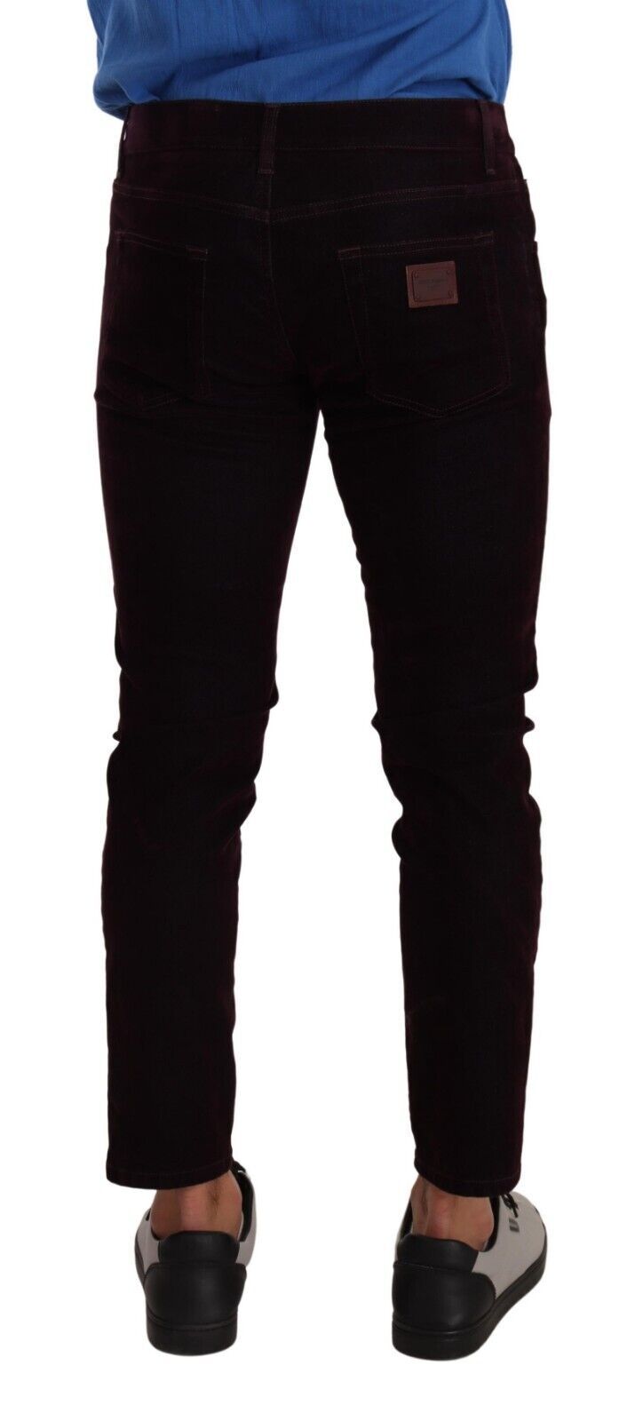 Dolce &amp; Gabbana Jean skinny stretch en coton bordeaux