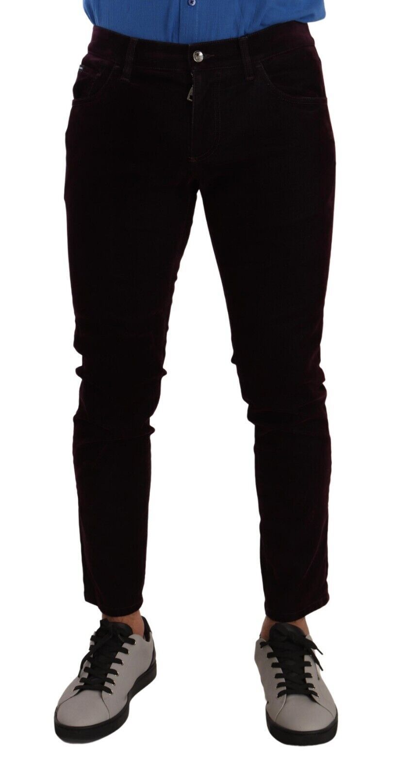 Dolce &amp; Gabbana Jean skinny stretch en coton bordeaux