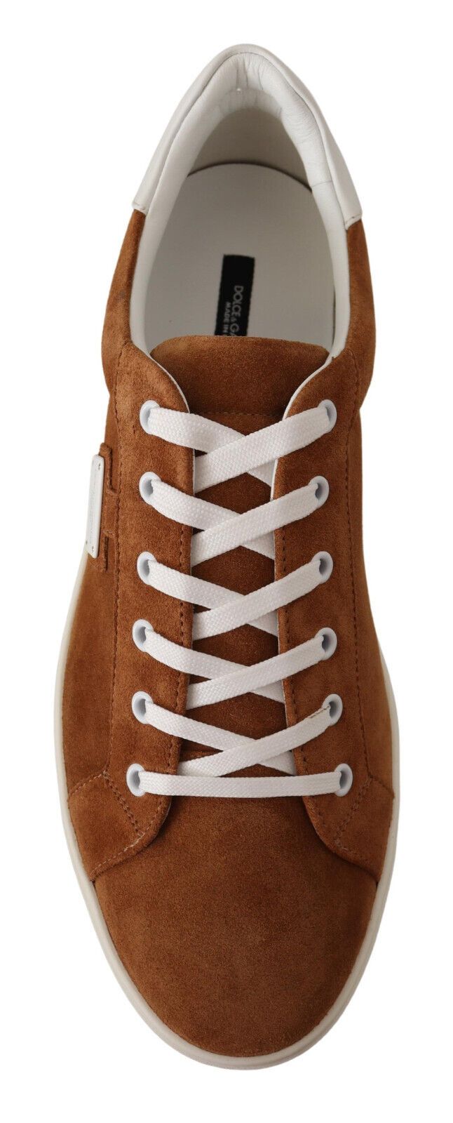 Dolce & Gabbana Elegant Two-Tone Leather Sneakers