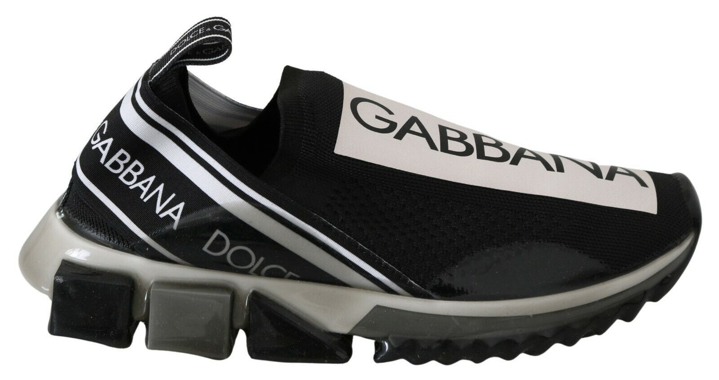 Dolce &amp; Gabbana Baskets Stretch Sport SORRENTO Noir Blanc