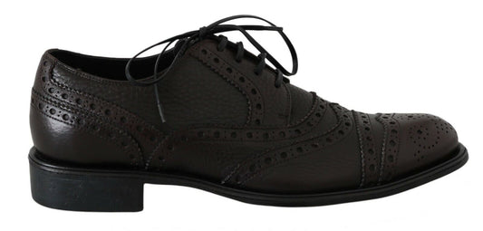 Dolce &amp; Gabbana Chaussures formelles Derby à bout d'aile en cuir marron