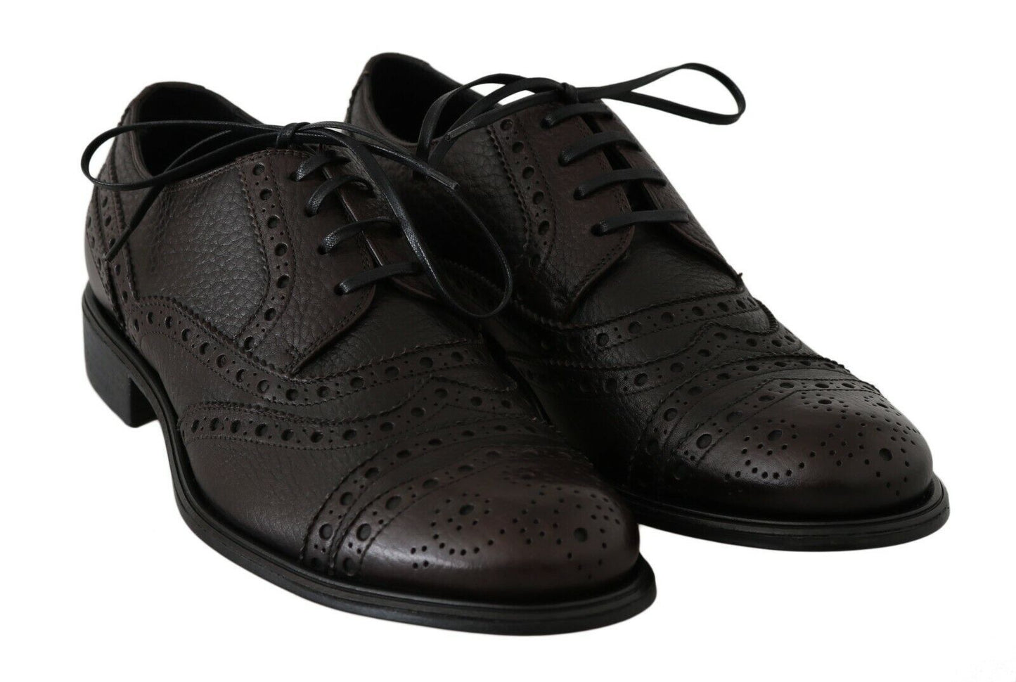 Dolce &amp; Gabbana Chaussures formelles Derby à bout d'aile en cuir marron