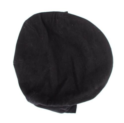 Dolce &amp; Gabbana Schwarze Baumwoll-Logo-Newsboy-Cap-Mütze Cabbie