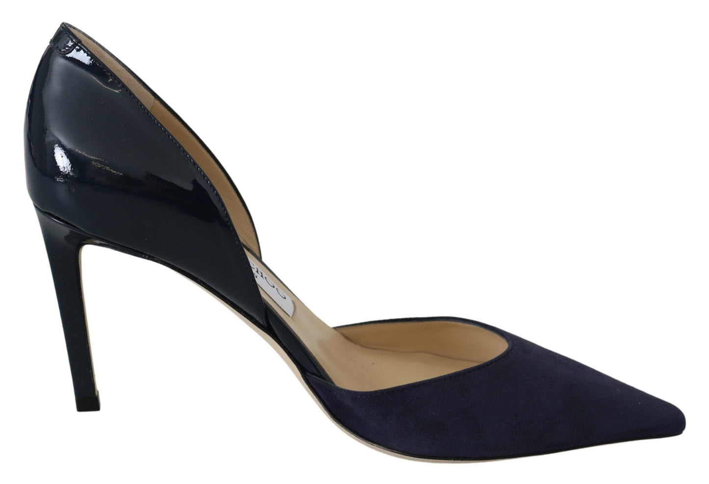 Jimmy Choo Escarpins Darylin 85 en cuir bleu marine