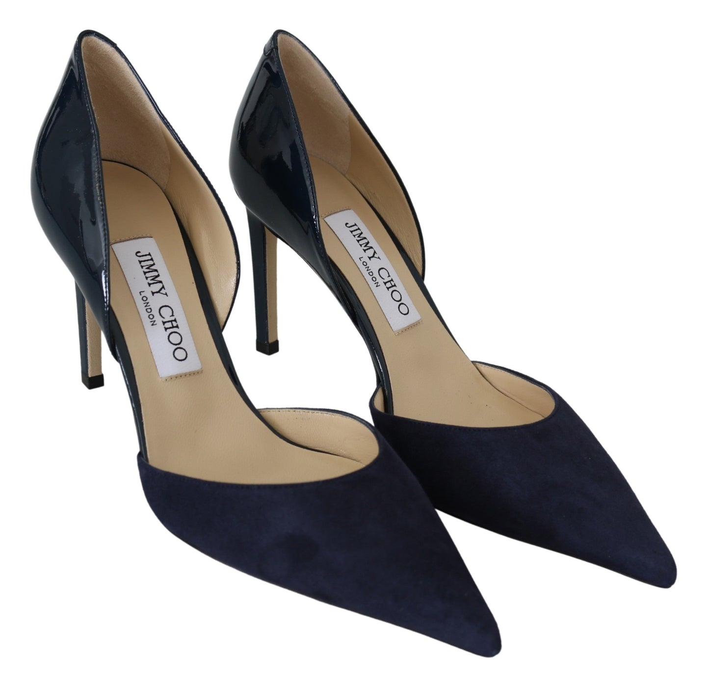 Jimmy Choo Escarpins Darylin 85 en cuir bleu marine