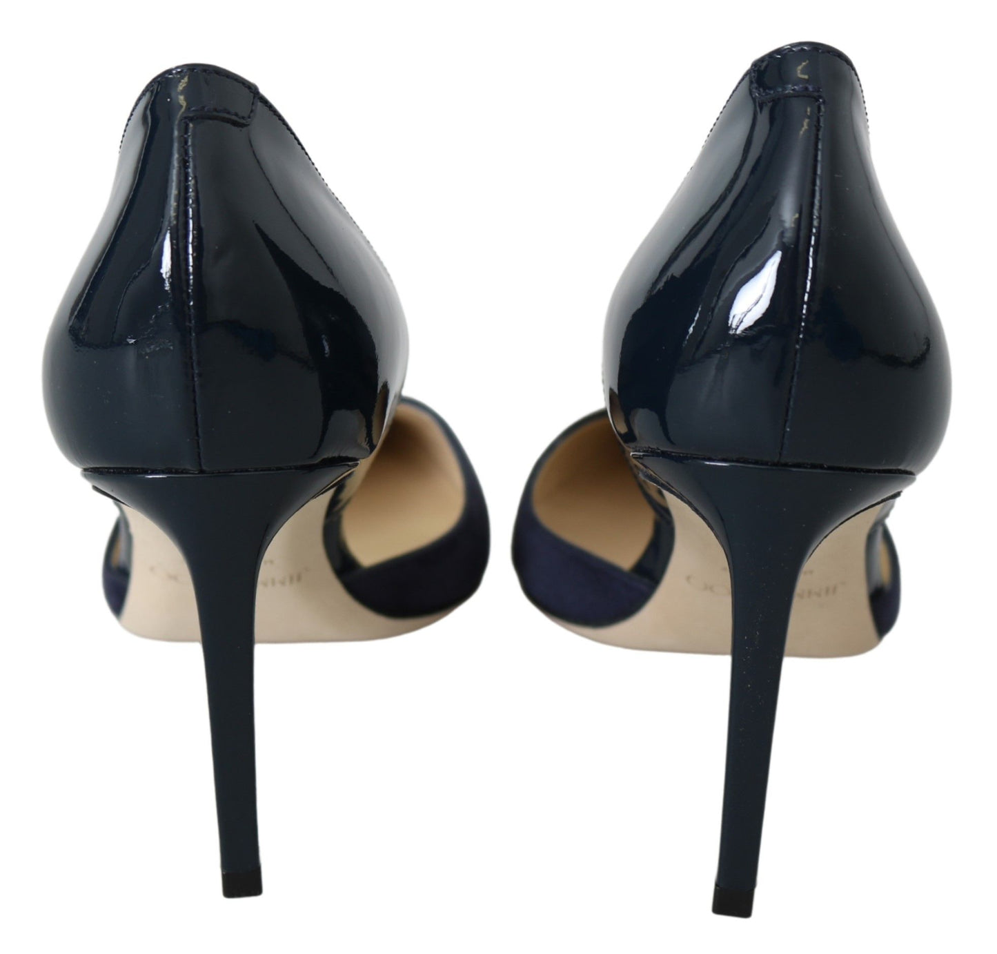 Jimmy Choo Escarpins Darylin 85 en cuir bleu marine