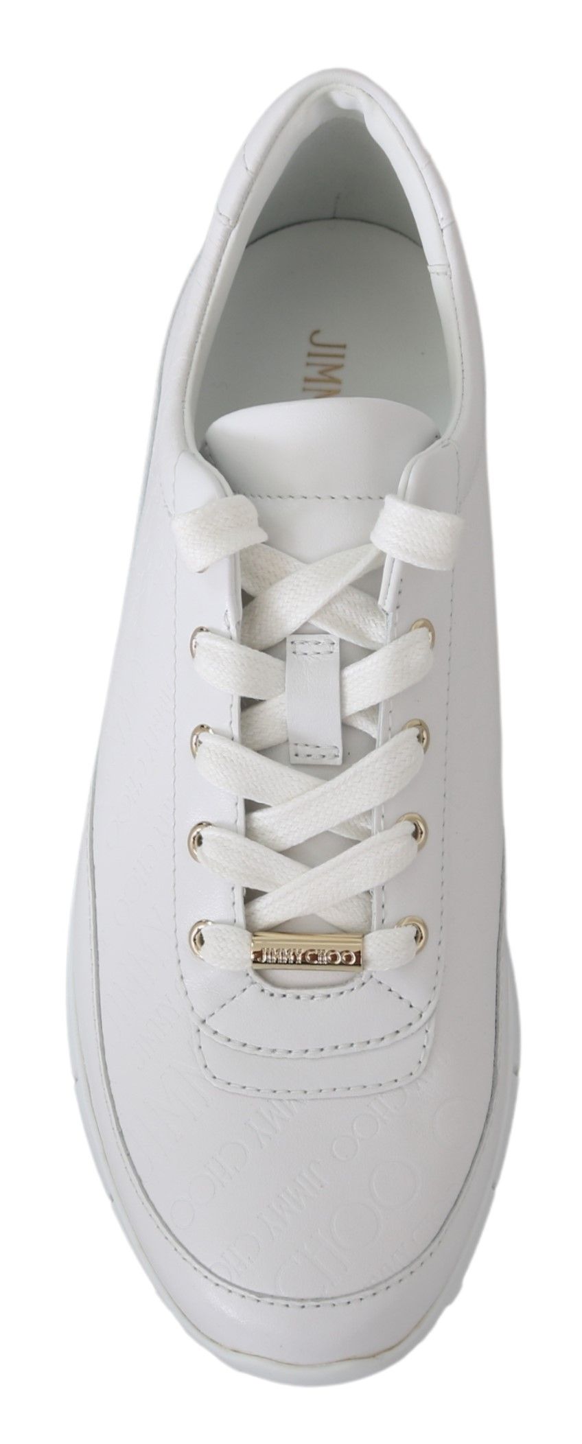 Jimmy Choo Baskets Monza en cuir blanc