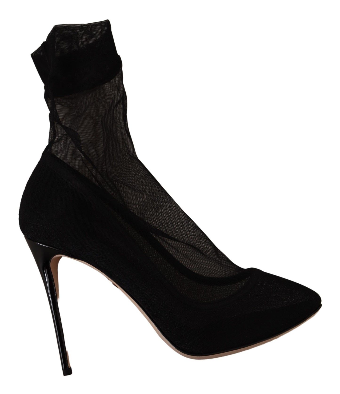 Dolce &amp; Gabbana Bottes extensibles en tulle extensible noir