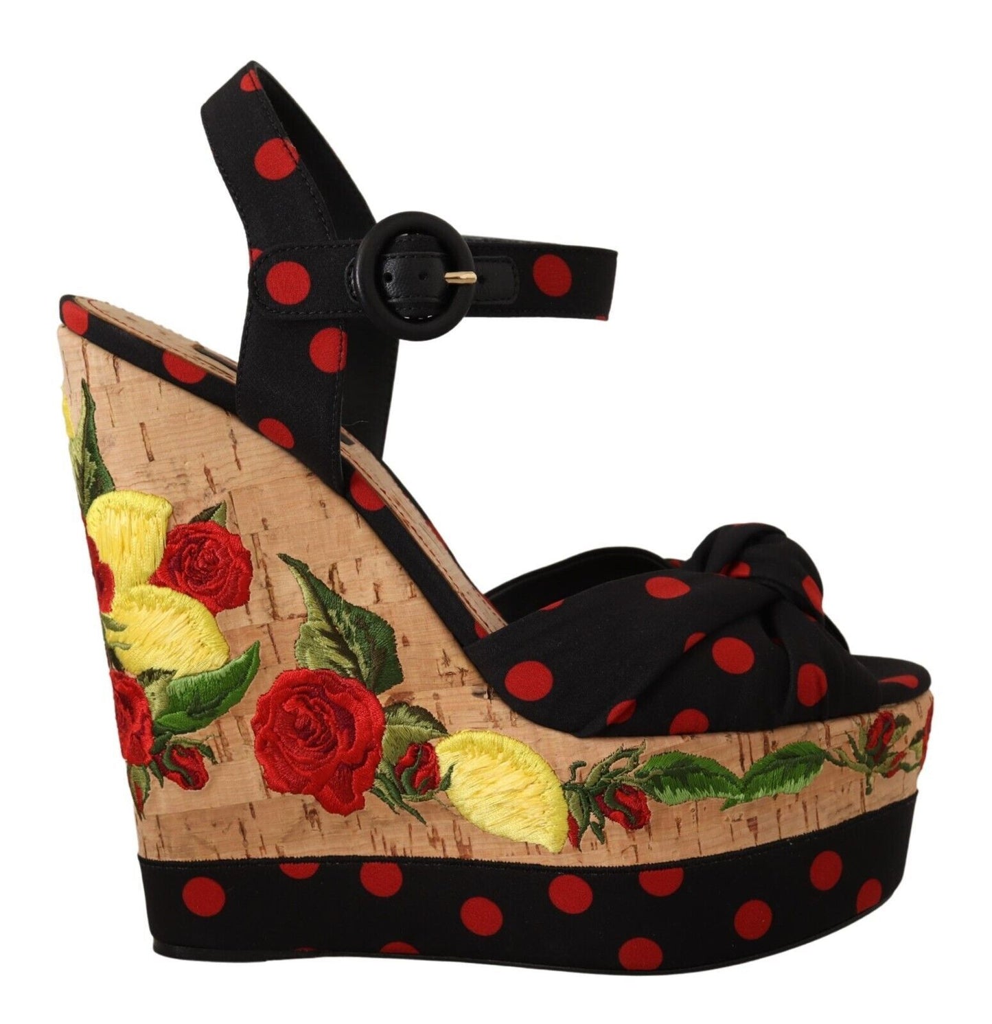 Dolce &amp; Gabbana Sandales compensées à plateforme multicolores Chaussures Charmeuse